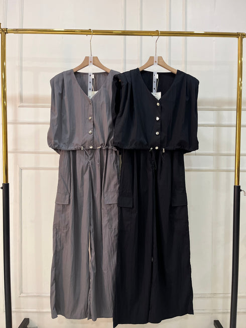 Summer Sleeves Adjustable Drawstring Tops With Trousers